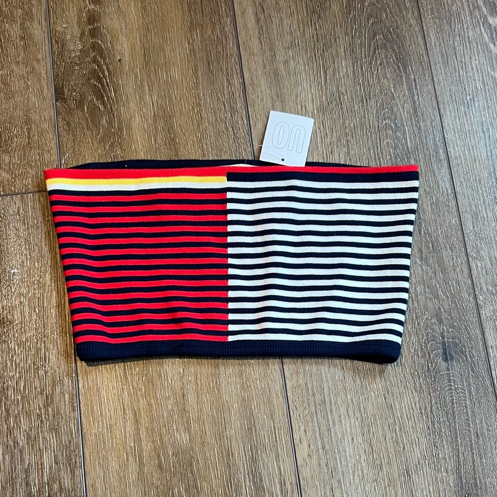 NWT Urban Outfitters Tube Top Striped - size Medium